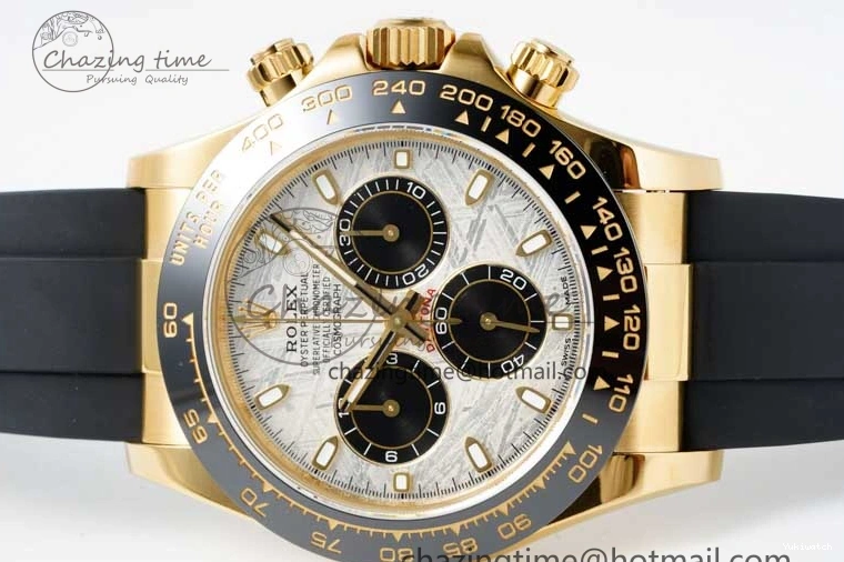 Dial 1:1 Strap Oysterflex Daytona Edition QF 116518 Rubber Best SA4130 on Meteorite 0706